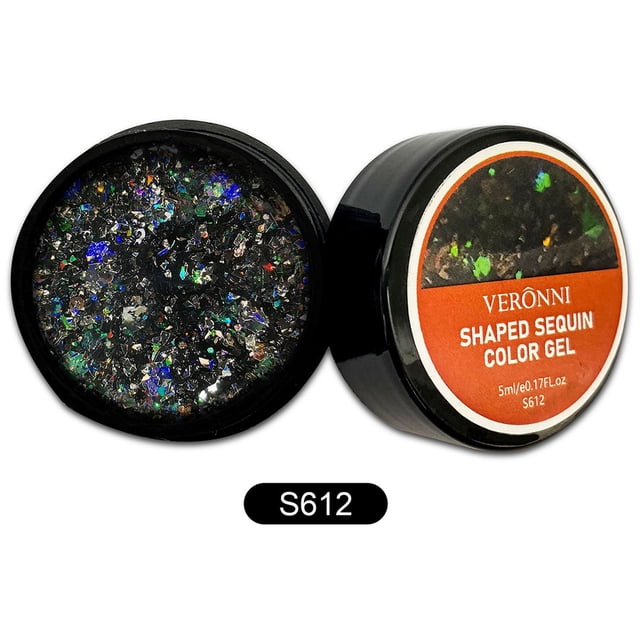 Fiudx Set de Esmaltes de Uñas, Esmalte En Gel Fluorescente con Purpurina, Brillo Duradero Hasta 30 Días, Curado con Luz Uv Led, Diseño de Uñas, Perfecto para Cualquier Ocasión, 12 Colores Vibrantes.