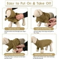 thumbnail image 5 of ZDM Small Dog Pullover Sweater, Cold Weather Cable Knitwear, Classic Turtleneck Thick Warm Clothes for Chihuahua, Bulldog, Dachshund, Pug (Peacock Blue, Small), 5 of 7