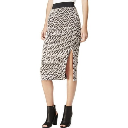 Chelsea Sky Womens Elastic Pattern Pencil Skirt