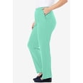 thumbnail image 4 of Woman Within Plus Size Petite 7-Day Straight-Leg Elastic-Waist Stretchy Knit Pant, 4 of 6