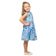 thumbnail image 5 of Baby Girls Casual Dress Shoulder Bow Kids Summer Party Sleeveless Dresses in Floral White, Size 11-12, 5 of 6