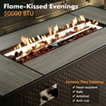 thumbnail image 5 of XIZZI Wicker Patio Furniture 9 Pieces Rattan Outdoor Conversation Set All Weather Outside Sectional Sofa Set with Swivel Chair and Fire Pit Table for Backyard, Black, 5 of 10
