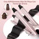thumbnail image 5 of Olimit rizadoras cabello juego de tenaza rizadora profesional 5 En 1 waflera enchinadora cabello con guantes clips y peine SM-528, 5 of 8