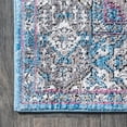 thumbnail image 5 of JONATHAN Y 2 x 8 Runner Rug, Kesan Vintage Medallion - Turquoise/Gray, RES106A-28, 5 of 8
