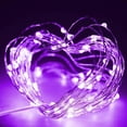 thumbnail image 3 of Guirnalda de luces LED Ineximun de 7 pies y 20 LED, impermeables, color morado, 3 of 7