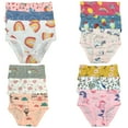 thumbnail image 4 of Adorable Essentials: B&Q's Trendy 12-Pack Cotton Briefs for Stylish Toddlers and Little Girls, Sizes 2T-7T, 4 of 5