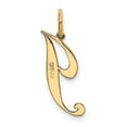 thumbnail image 4 of FJC Finejewelers 14 kt Yellow Gold Small Fancy Script Letter J Initial Charm, 4 of 6