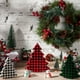 thumbnail image 2 of 3 piezas de decoración de mesa de árbol de Navidad con cuadros escoceses de búfalo, letrero para el hogar, estante de madera decorativo, 2 of 5