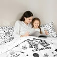 thumbnail image 5 of Castle Fairy 2-Piece Twin Size Comforter Set - Ice Hockey Sports Gamer Print, 5 of 8
