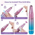 thumbnail image 5 of Nail Drill Kit – RUTAWZ Rechargeable Electric File, 35,000 RPM with 18 Bits for Manicure & Pedicure, 5 of 8