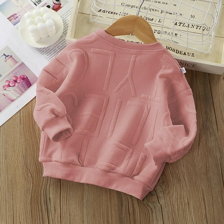 

DancePeanut Autumn Winter Fashion Baby Cotton Warm Korean Children Blouse Clothing Printed Letter