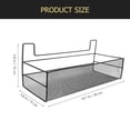 thumbnail image 3 of Organizador de alambre de metal Cesta de almacenamiento Bin gabinete colgante Bin estante de pared Organizador de baño de cocina, 3 of 6