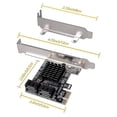 thumbnail image 2 of Tarjeta Sata 4 Puertos Con 4 Cables Sata Tarjeta Express 6gbps Con Soporte, 2 of 5