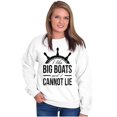 thumbnail image 4 of I Like Big Boats and I Cannot Lie Sweatshirt for Men or Women Brisco Brands M, 4 of 6
