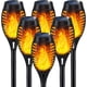 thumbnail image 1 of 6 luces solares para exteriores de 12 led, linterna de llama LED para decoración de caminos de jardín al aire libre, 7,5 x 50 cm, 1 of 3