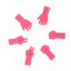 thumbnail image 4 of 6pcs Rock--Paper Design Agujas de Tejer Point Proteors Notion Tool , roja BLESIY Cubierta de punta de aguja de tejer, 4 of 8