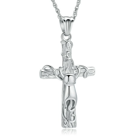 Personalized Cross Urn Necklace for Cat Ashes Cat Cremation Keepsake Memorial Jewelry for Ashes for Cat Lover