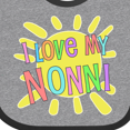thumbnail image 4 of Inktastic I Love My Nonni Sun and Rainbow Letters Boys or Girls Baby Bib, 4 of 4