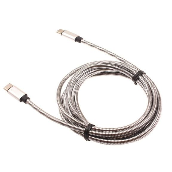 Type-C to USB-C 6ft Metal PD Cable for Galaxy S22/Ultra/Plus - Charger Cord Power Wire Sync Long Fast Compatible With Samsung Galaxy S22/Ultra/Plus