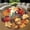 Acorn2, variant on Round Rug, Nutcracker Floral Pattern Soft Washable Carpet, Non-Slip Floor Mat for Living Room Bedroom Home Decor 24 Inch