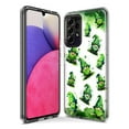 thumbnail image 3 of MUNDAZE Samsung Galaxy A02S Shockproof Clear Hybrid Protective Phone Case Gnomes Shamrock Lucky Green Clover St. Patrick Cover, 3 of 5