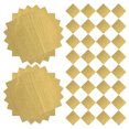 thumbnail image 1 of NIYANGLE 100Pcs Golden Colored Aluminum Foil Sheets with Embossed Texture for Food Wrapping, 1 of 6