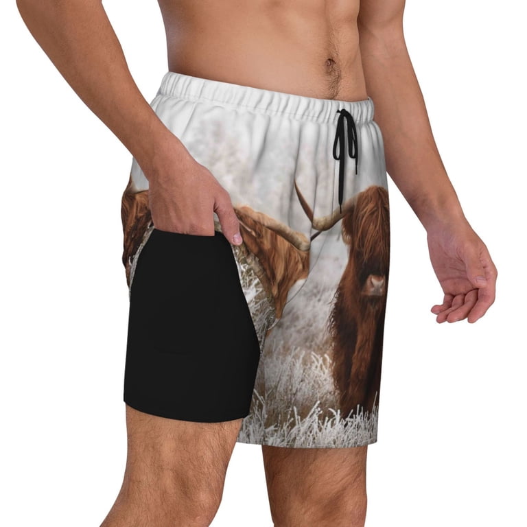 Xecao Yak for Men's Swimming Trunks Swim Trunks Quick Dry Swim