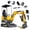 MS12P with Attachments, variant on MS12P 1.2 Ton Mini Excavator, 13.5HP B&S EPA Gas Engine, Swing Boom, Adjustable Seat, Safety Light, Trencher Digging Machine