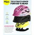 thumbnail image 4 of OutdoorMaster MIPS Kids Bike Helmet - Panther Jr. Toddler Helmet - Adjustable, Lightweight and Certified Kids Helmet - MIPS Bicycle Helmet for Kids Ages 5-13, 4 of 6