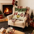 thumbnail image 4 of CaiYueKe Christmas Pillow Covers Holiday Decorations Festive Throw Pillowcases Sofa Couch Home Decor Seasonal Christmas Decor Living Room Bedroom Decorations 18x18 inch, 4 of 7