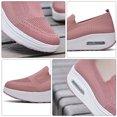 thumbnail image 3 of 1 par de zapatillas deportivas de malla para mujer, transpirables y relajantes, con suela gruesa., 3 of 7