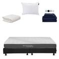 thumbnail image 1 of Colchón King Size Dicasa Inabox Box Negro Sábanas Softy Almohada One Protector, 1 of 16