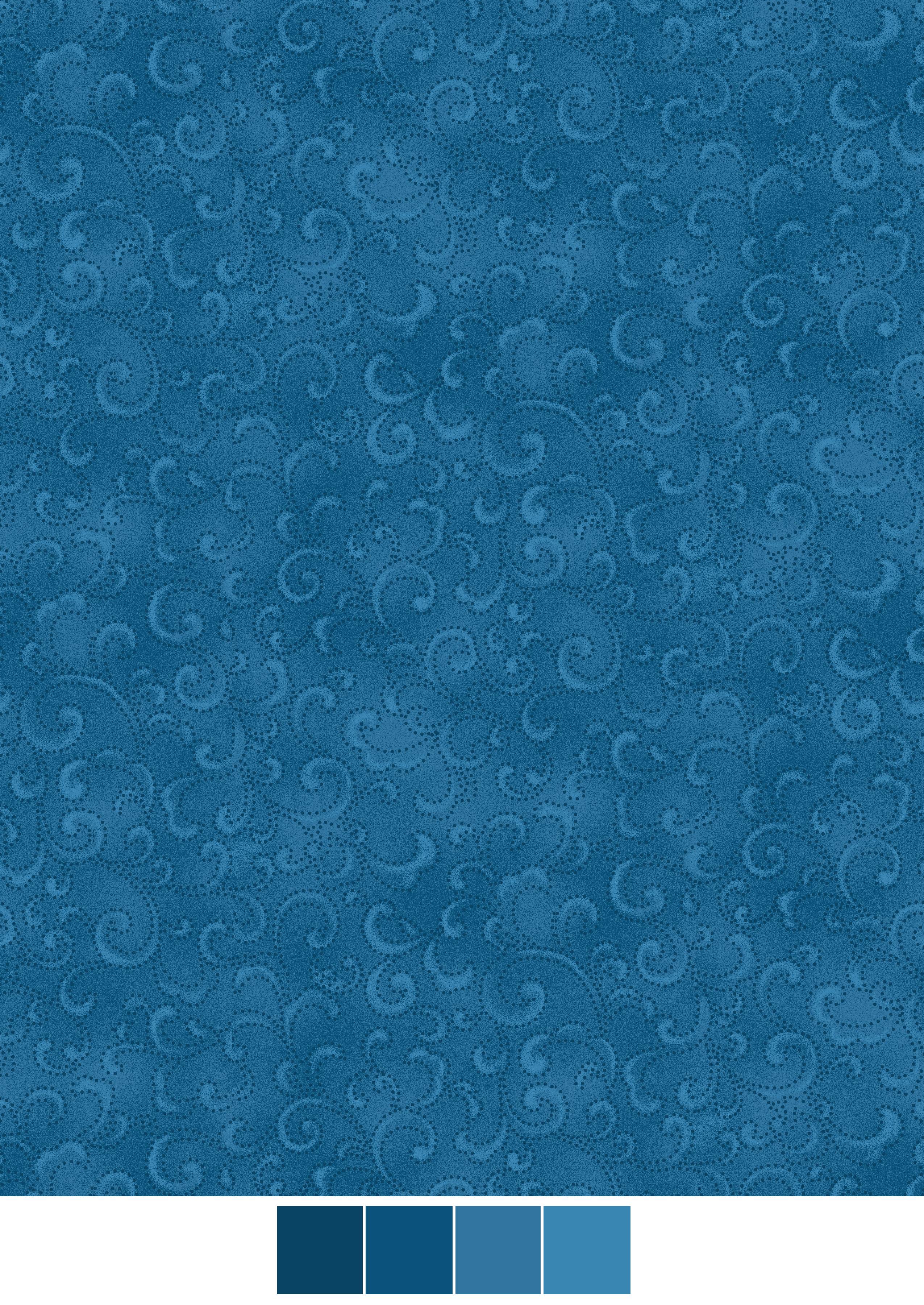 RTC Fabrics 100 Cotton Chennai Blue Blender Fabric, per Yard