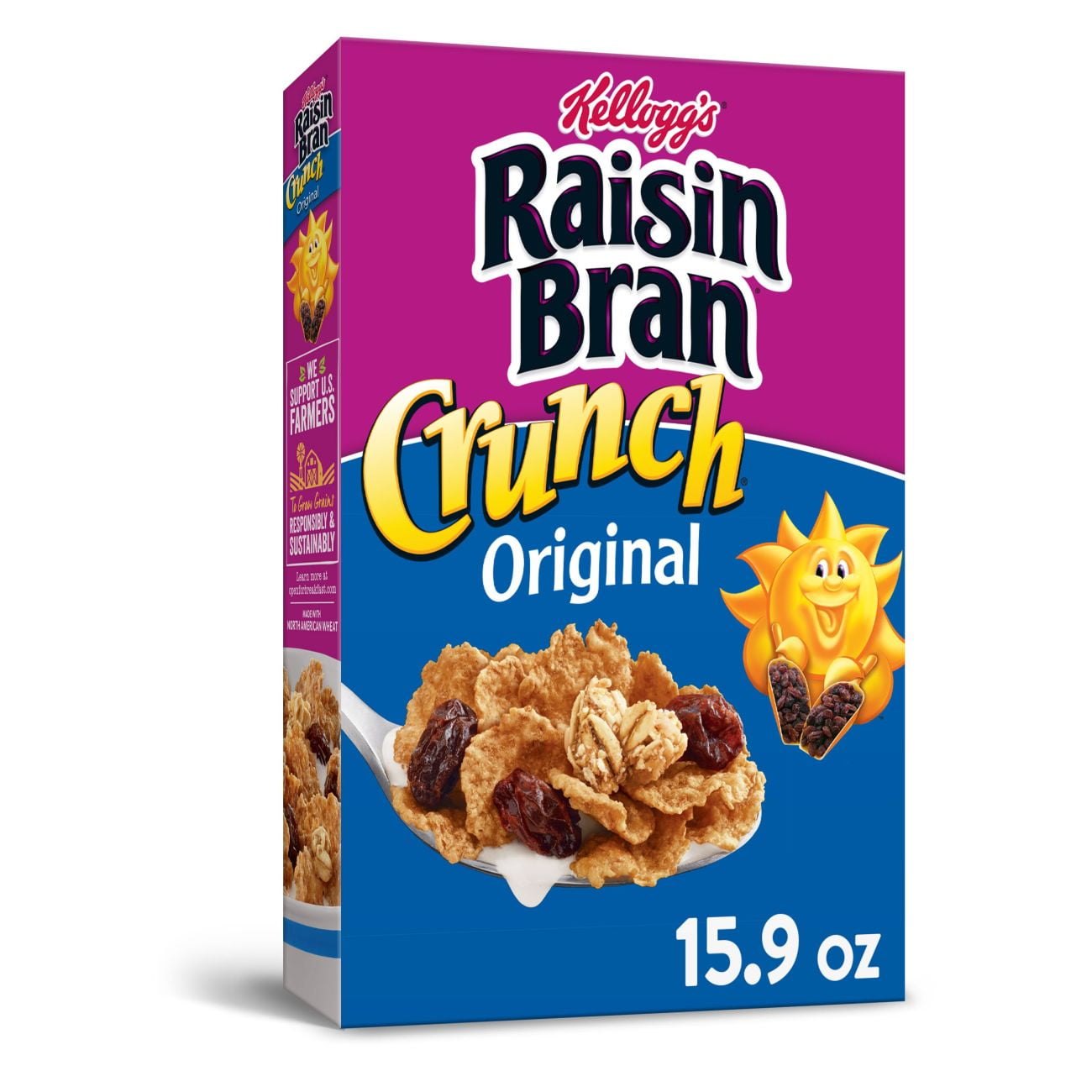 Kellogg's Raisin Bran Crunch, Breakfast Cereal, Original, 15.9 Oz