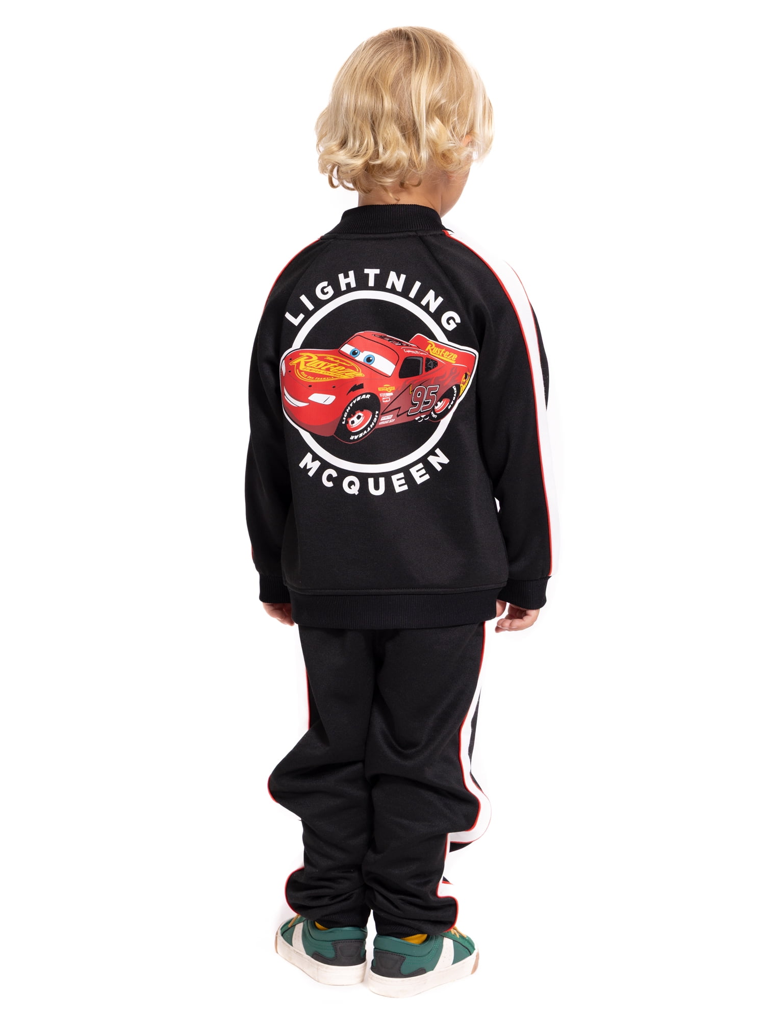 Disney Pixar Cars Toddler Boys Track Jacket and Jogger Pants Set, 2-Piece, Sizes 12M-5T
