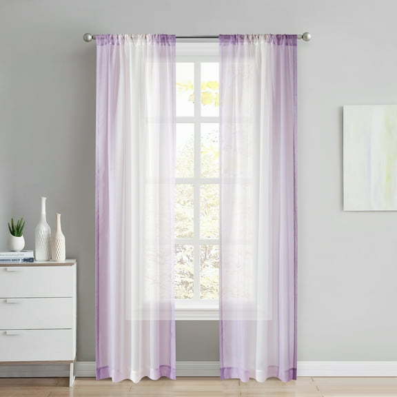 Heritage Club Ombre Sheer Single Window Panel