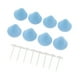 thumbnail image 3 of Juego de 16 pinzas para sujetar fundas de edredón, reutilizables, con desbloqueo con una sola llave para edredones, colchas, cojines y cortinas, color azul., 3 of 14