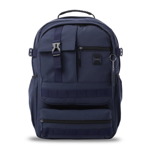 TOTTO Mochila Ergonómica Extra Grande para Hombre Porta Laptop 15,4con Correa de Pecho |Senderismo - azul XG