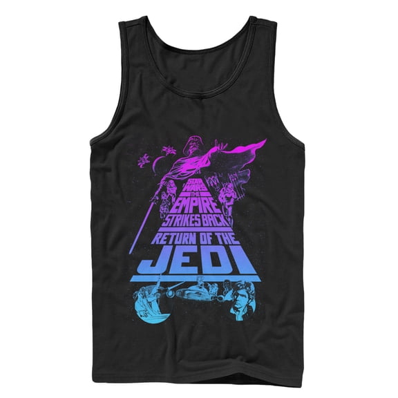 Men's Star Wars Trilogy Tank Top Black 2X Large