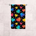 thumbnail image 6 of Absorbent Soft Hand Fingertip Towels, 2 Pcs Face Bath Towels Set Watercolor Hearts Washcloths for Bathroom Hotel Kitchen, 30"x15", 6 of 6
