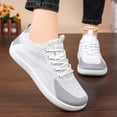 thumbnail image 2 of CAIXAI Wide Walking Shoes for Women Orthopedic Shoes for Women Breathable Knit Upper Embroidery Womens Walking Sneakers Walking Anti-Skid Arch Support Mary Jane Shoes Women Hands Free Go Walk Shoes, 2 of 8
