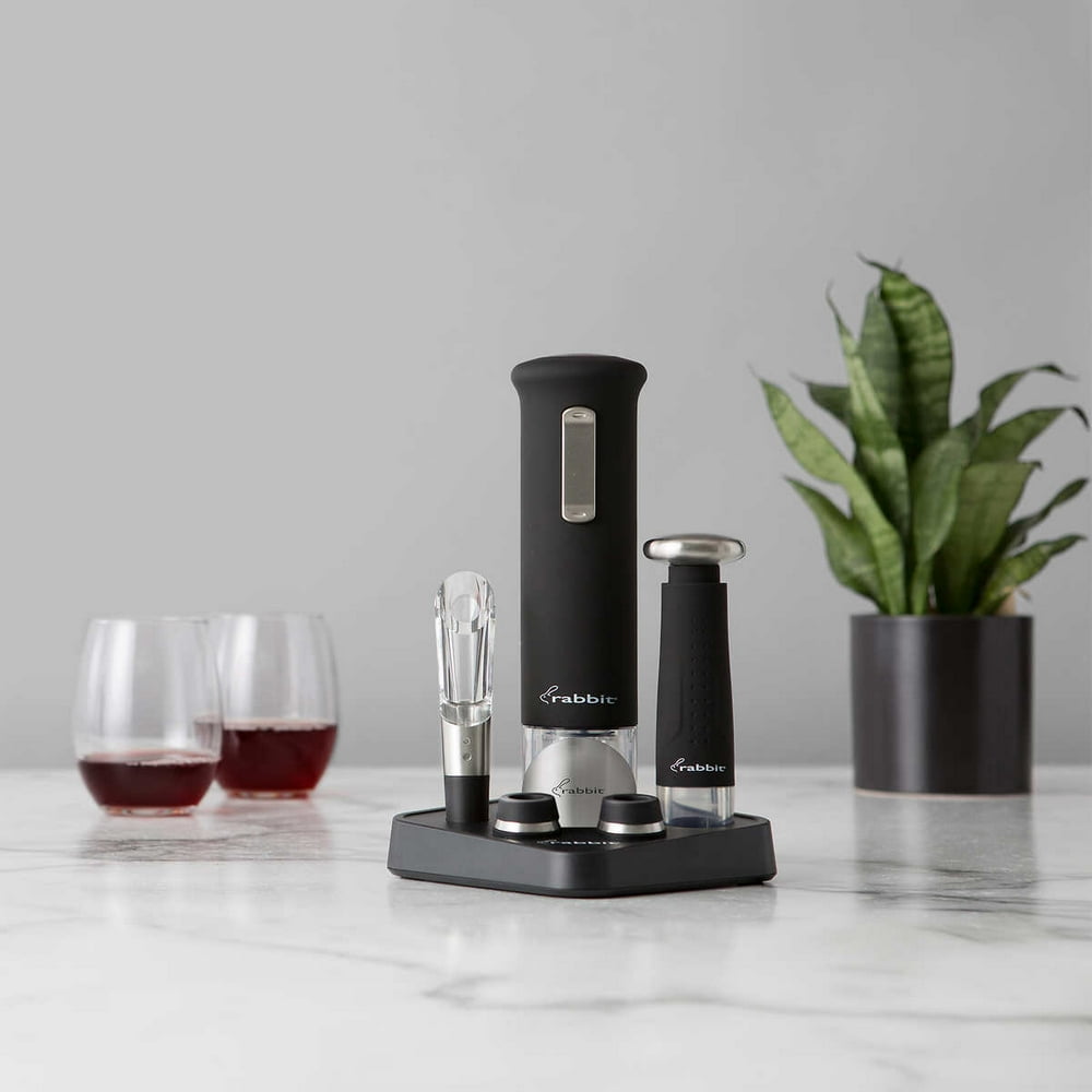 Rabbit 5piece Electric Wine Opener Set