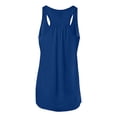 thumbnail image 2 of Bella Ladies Flowy Racerback Tank, XL, True Royal, 2 of 2