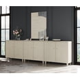 thumbnail image 2 of WAMPAT TV Stand Cabinets for 100+ Inch Flat Screen, 3-in-1 Modern Highboy Wooden Entertainment Center with 9 Compartments, Dark Beige, 2 of 8