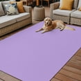 thumbnail image 2 of Fsddascl Purple Outdoor Rug for Patio/Deck/Porch, Non-Slip Large Area Rug 4 x 6 Ft, Modern Pure Lavender Purple Indoor Outdoor Rugs Washable Area Rugs, Reversible Camping Rug Carpet Runner, 2 of 5