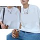 thumbnail image 5 of Camiseta con estampado de letras para hombre, blusa superior informal holgada de manga corta con cuello redondo, primavera y verano, 5 of 8