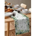 thumbnail image 3 of Eucalyptus Table Runner Sage Green Farm Plant Gray Buffalo Plaid Tablerunners 16 x 72 Inch, Table Decorations Tabletop Scarf for Summer Gathering Holiday Farmhouse Kitchen Dining Decor, 3 of 6