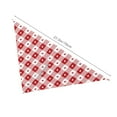thumbnail image 2 of Dog Bandanas, Red plaid heart Adjustable Dog Scarf Triangle Bib Handkerchief Accessories for Small Medium Large Dogs, Cats, Pets, 2 of 6