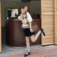 thumbnail image 6 of Hsqqdc Animal Print Leopard Tote Bag Large Capacity Hobo Shoulder Handbag for Work Commuter Travel, 6 of 7