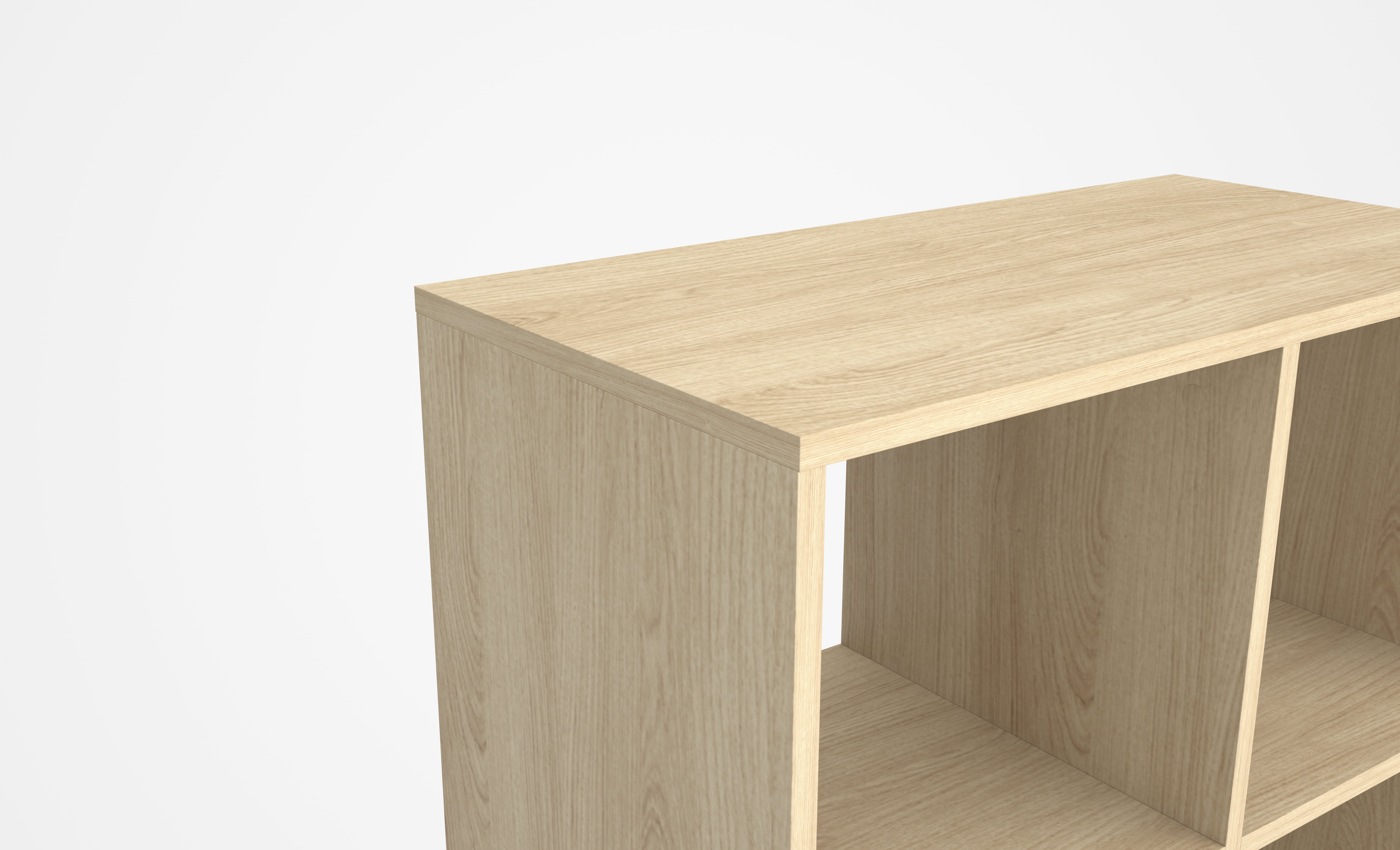 HON Basyx Commercial-Grade 66" High Modern Cube Bookcase, Real Wood Feet, Teak (BSXCUBETTT)